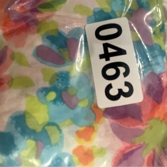 Talbots Blouse Women’s XL Rainbow Floral Embroidered Trim Cotton Happy Bohemian - Picture 9 of 10